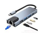 Adaptador Tipoc C a hdmi / Lan/ Usb - Imagen 3