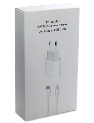Cargador Iphone 20W con cable